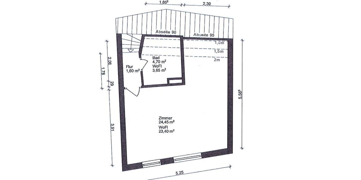 Maisonettenwohnung Bremen Östliche Vorstadt - 2 Zimmer, 55 m&sup2;, 1.750&euro; | Angebot:26456301