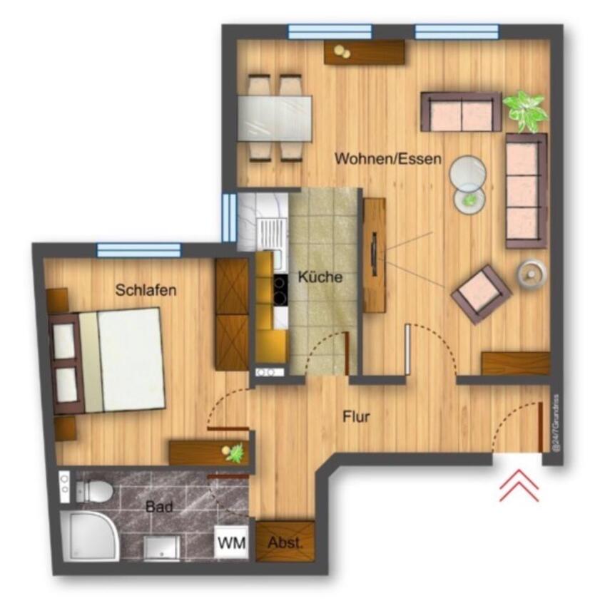Charmante, barrierefreie 60 m² Wohnung in Achim Fußgängerzone zimmer