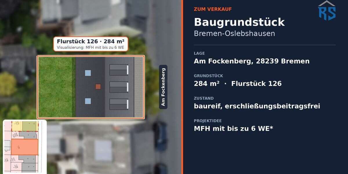 Grundstück Bremen Gröpelingen - 129.000&euro; | Angebot:27532227