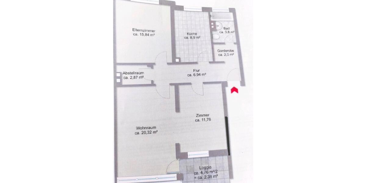 Dachgeschoßwohnung Achim - 3 Zimmer, 75 m&sup2;, 235.000&euro; | Angebot:25613145