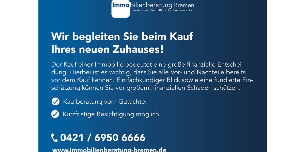 Etagenwohnung Bremen Woltmershausen - 4 Zimmer, 67 m&sup2;, 155.000&euro; | Angebot:26796699