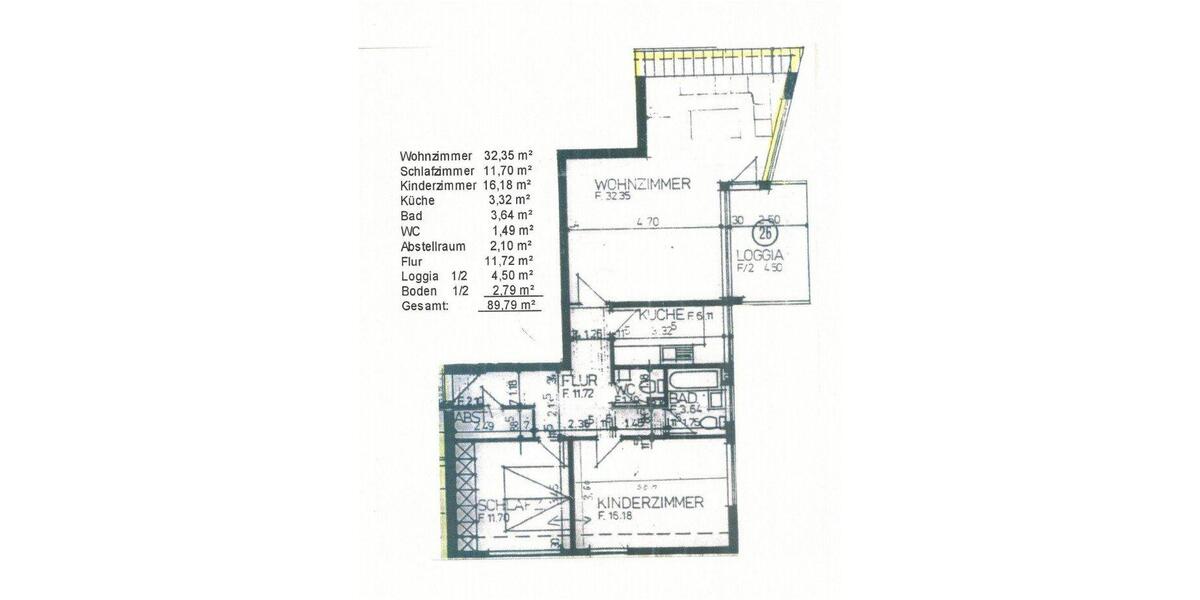 Etagenwohnung Bremen Neustadt - 3 Zimmer, 90 m&sup2;, 198.600&euro; | Angebot:27096934