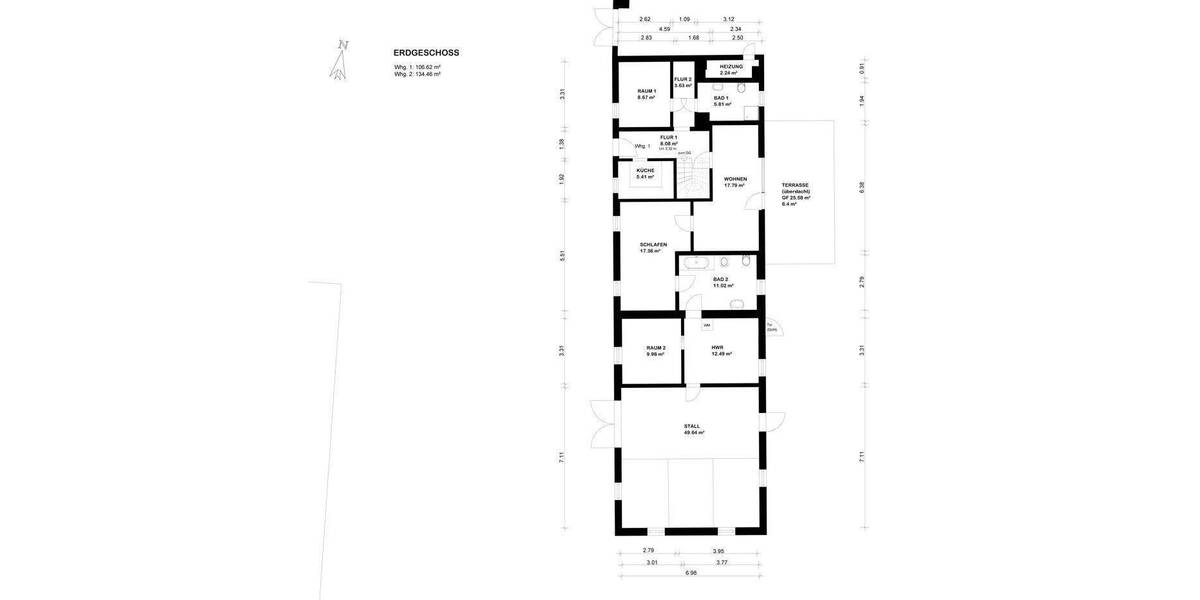 Mehrfamilienhaus, Wohnhaus Bassum / Katenkamp Katenkamp - 1 Zimmer, 382 m&sup2;, 279.000&euro; | Angebot:25248202