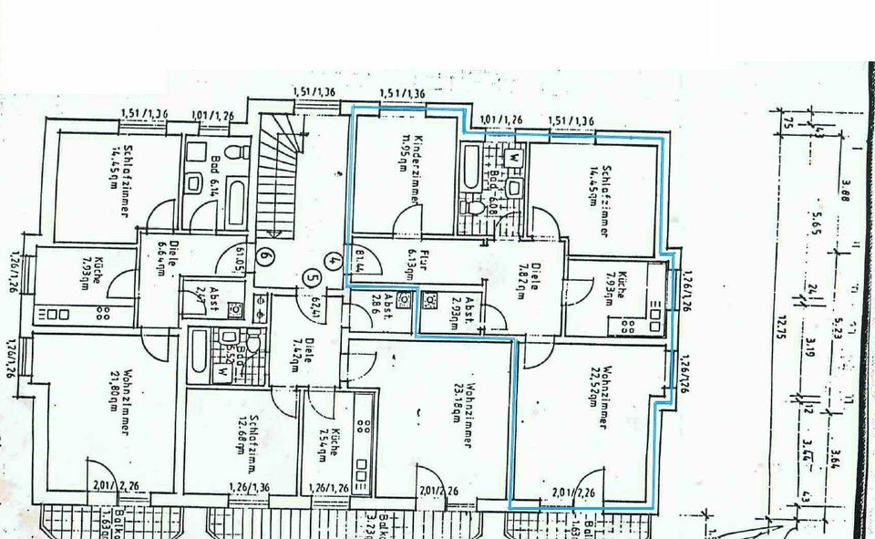 Etagenwohnung Syke - 3 Zimmer, 82 m&sup2;, 220.000&euro; | Angebot:26712122