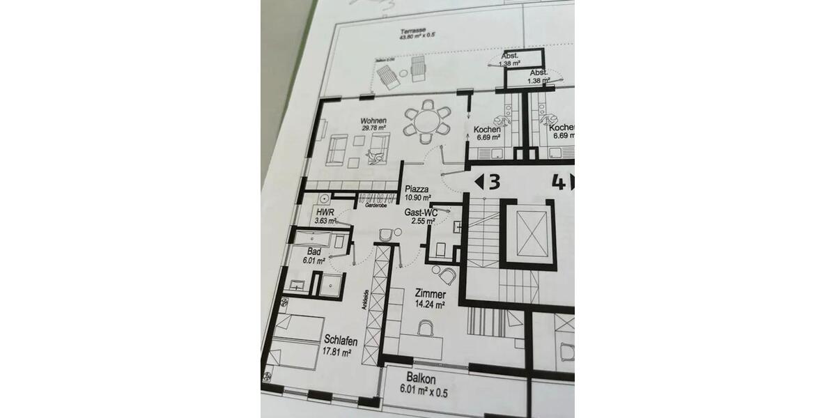 Terrassenwohnung Bremen Schwachhausen - 3 Zimmer, 114 m&sup2;, 599.000&euro; | Angebot:27486711