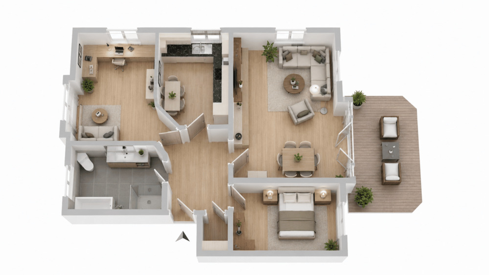 Etagenwohnung Achim Uesen - 3 Zimmer, 87 m&sup2;, 305.000&euro; | Angebot:26875379