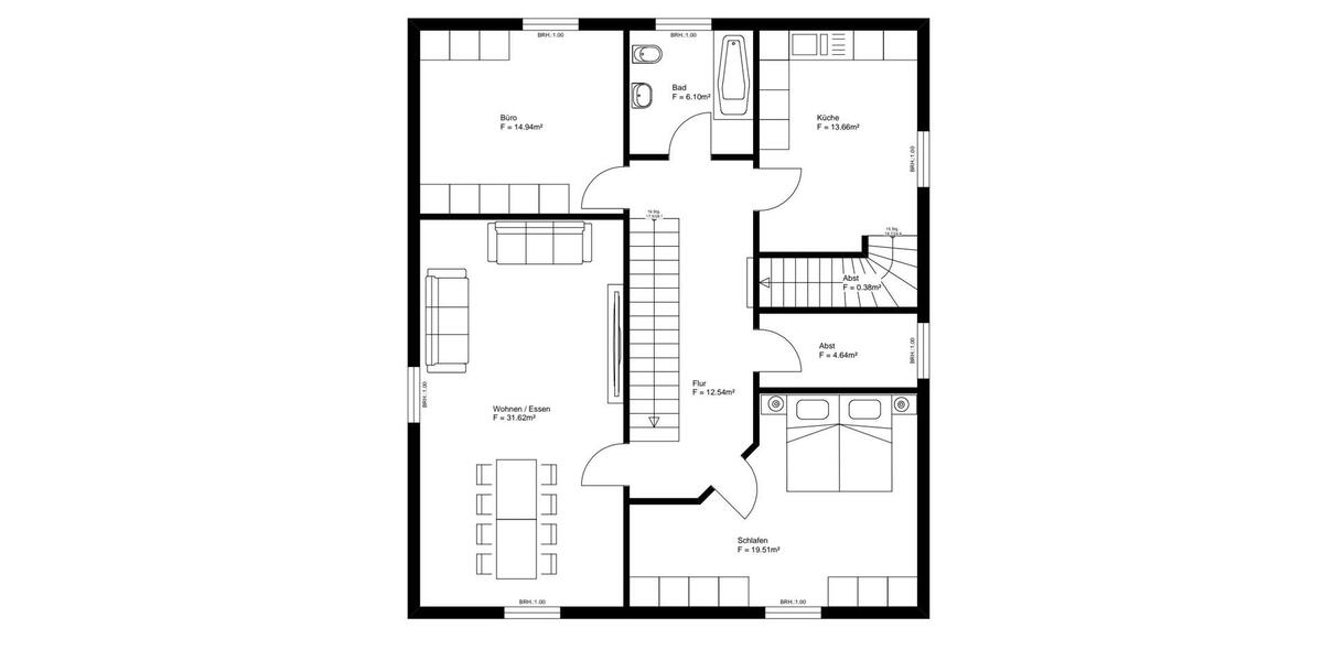 Etagenwohnung Osterholz-Scharmbeck Scharmbeck - 6 Zimmer, 200 m&sup2;, 1.650&euro; | Angebot:26163526