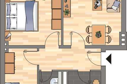 Wohnung zum Mieten in Bremen 499 € 50.11 m² 3 zimmer