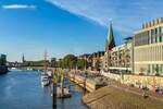 City Repräsentative Gewerbefläche mit Blick auf die Weserpromenade - Arbeiten in Bremer Toplage 1 zimmer