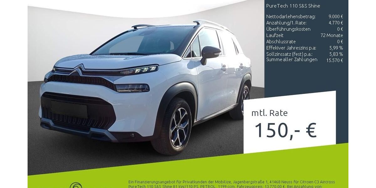 Citroen C3 Aircross 14.686 km 13.770 &euro; Stuhr 28816