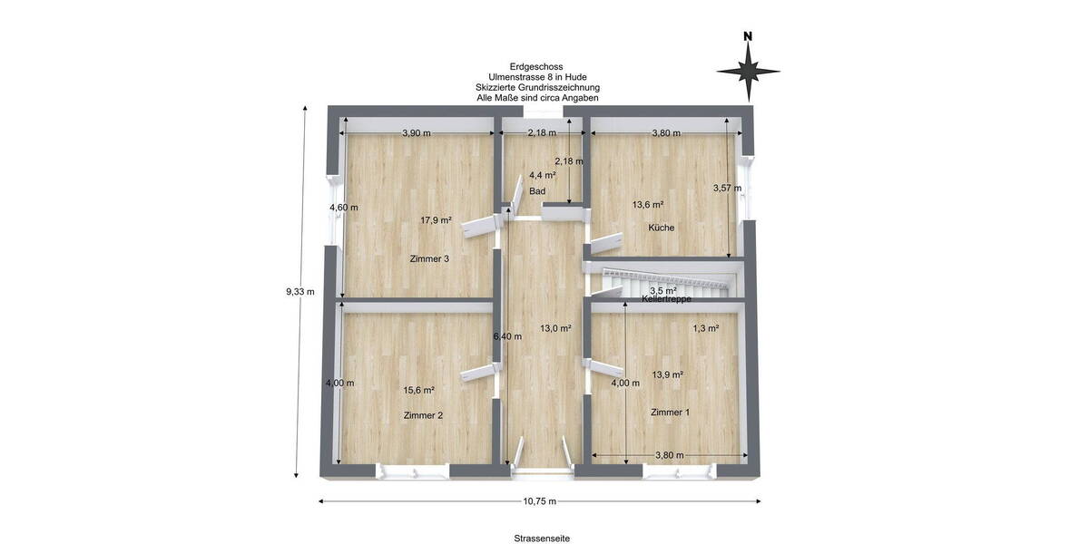 Mehrfamilienhaus, Wohnhaus Hude - 6 Zimmer, 160 m&sup2;, 395.000&euro; | Angebot:26595207