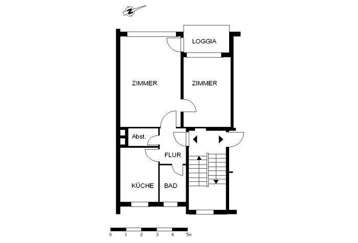 Etagenwohnung Bremen Blockland - 2 Zimmer, 54 m&sup2;, 623&euro; | Angebot:24691966