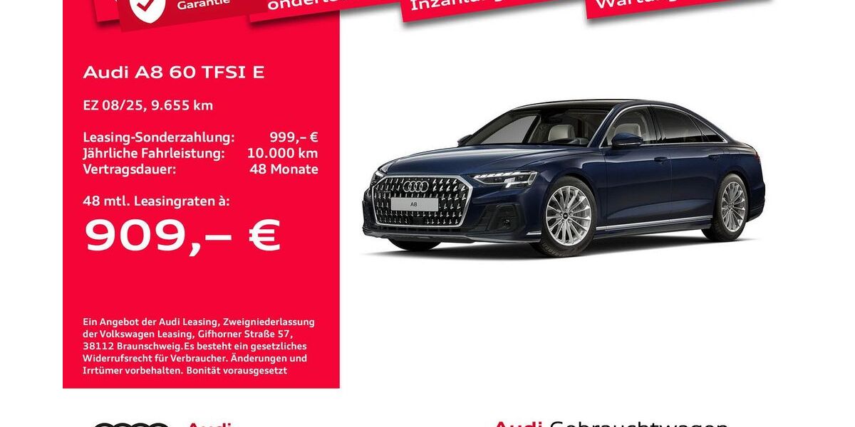 Audi A8 9.655 km 79.847 &euro; Bremen 28207