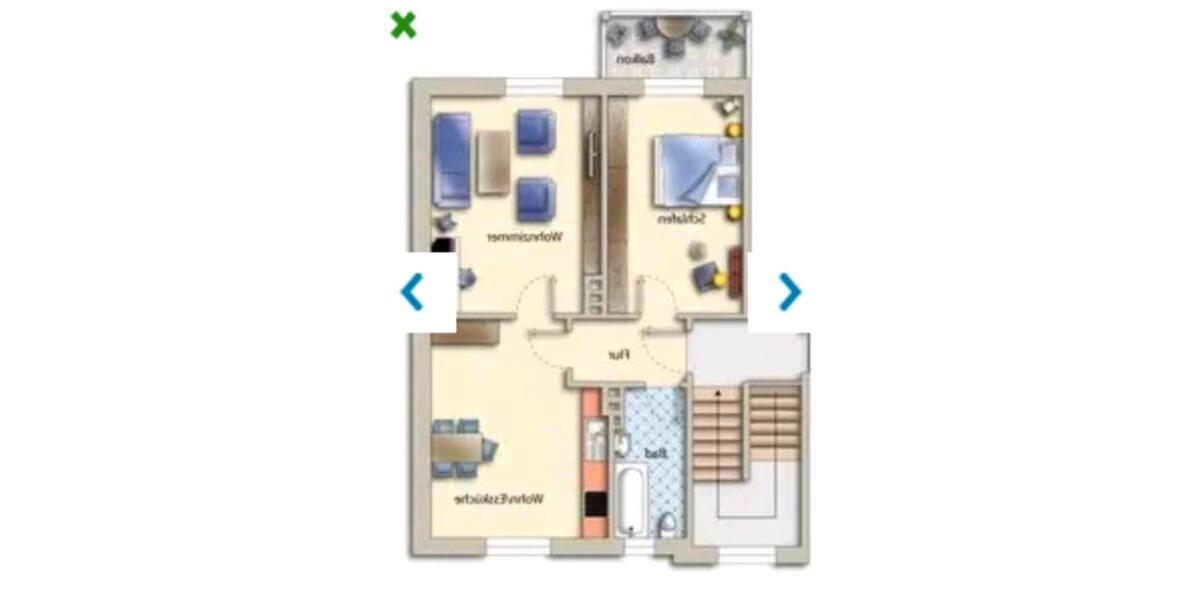 Hochparterre Bremen Burglesum - 2 Zimmer, 47 m&sup2;, 119.000&euro; | Angebot:26293070