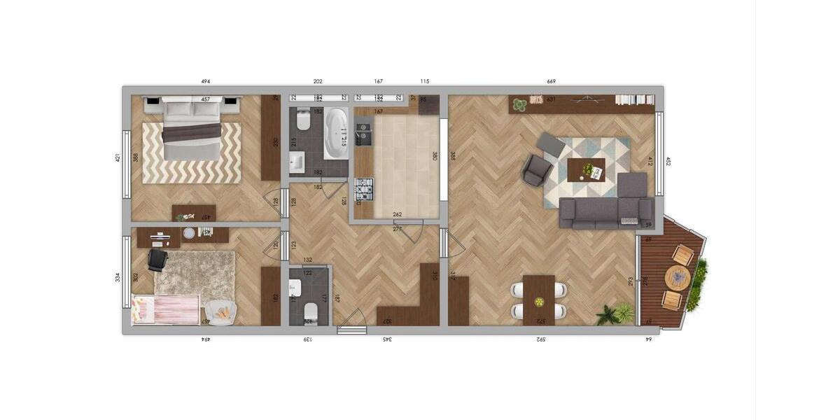 Etagenwohnung Bremen Schwachhausen - 3 Zimmer, 110 m&sup2;, 1.350&euro; | Angebot:26178311