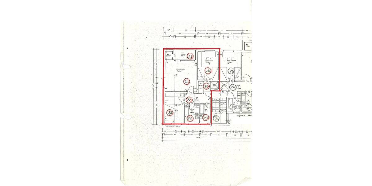 Etagenwohnung Bremen Kirchhuchting - 3 Zimmer, 76 m&sup2;, 159.000&euro; | Angebot:26569427