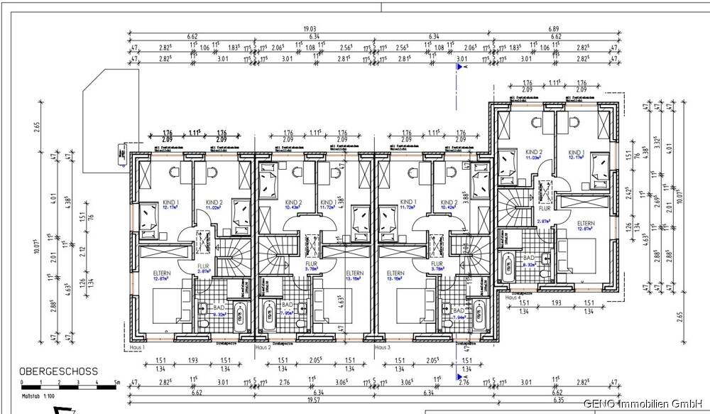 Reihenmittelhaus Harpstedt - 5 Zimmer, 99 m&sup2;, 1.290&euro; | Angebot:26402267