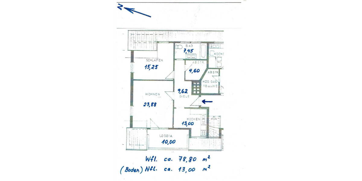 Etagenwohnung Brinkum Brinkum - 3 Zimmer, 96 m&sup2;, 255.000&euro; | Angebot:26472805